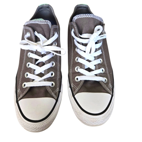 Converse Other - Converse Gray/Mint Canvas Sneakers M7/W9